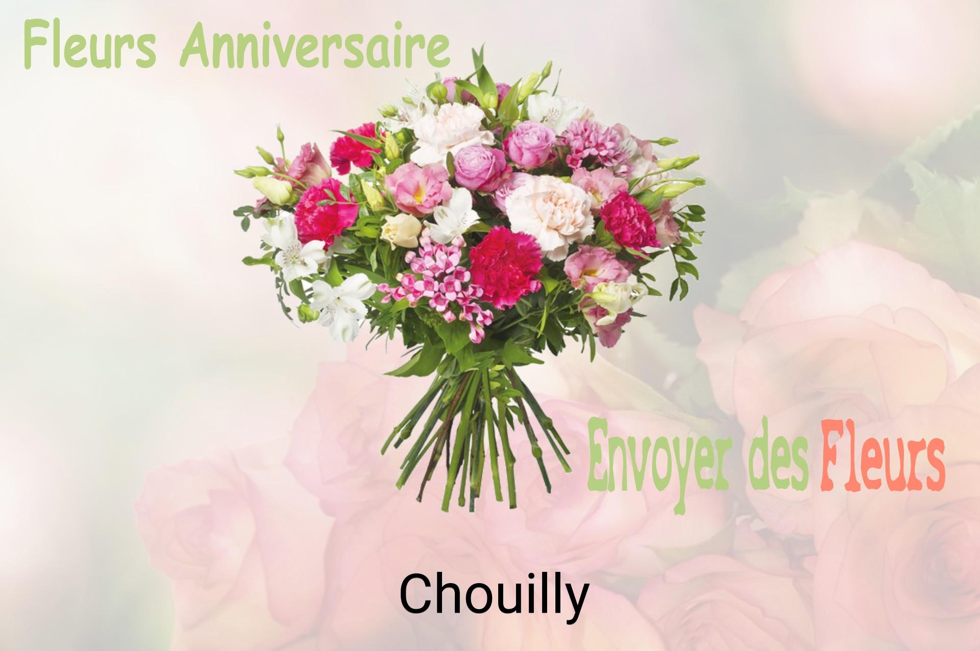 Bouquet de fleurs d’anniversaire livré à Chouilly